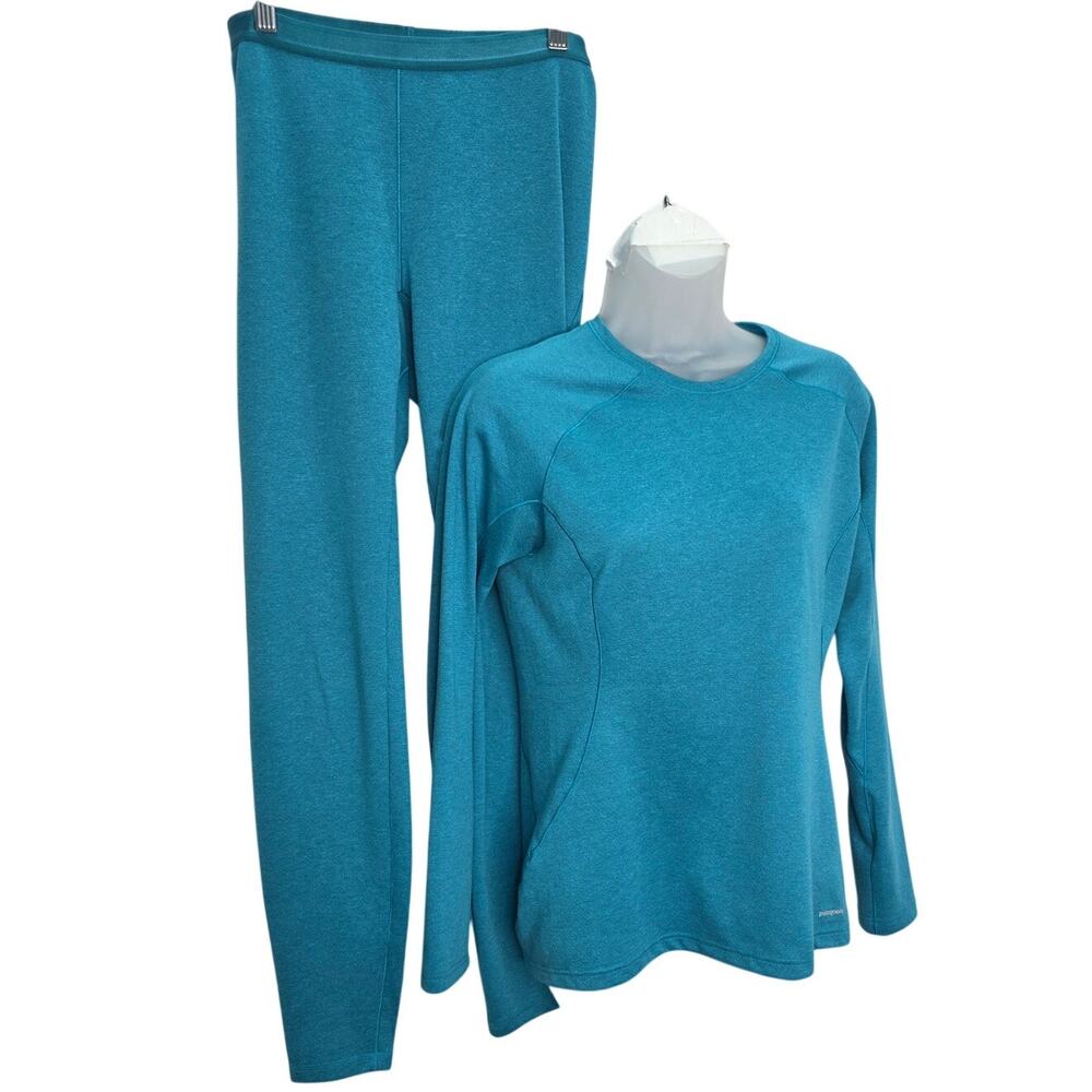 Patagonia Capilene 3 Midweight Base Layer Set Women's S Teal Turquoise
